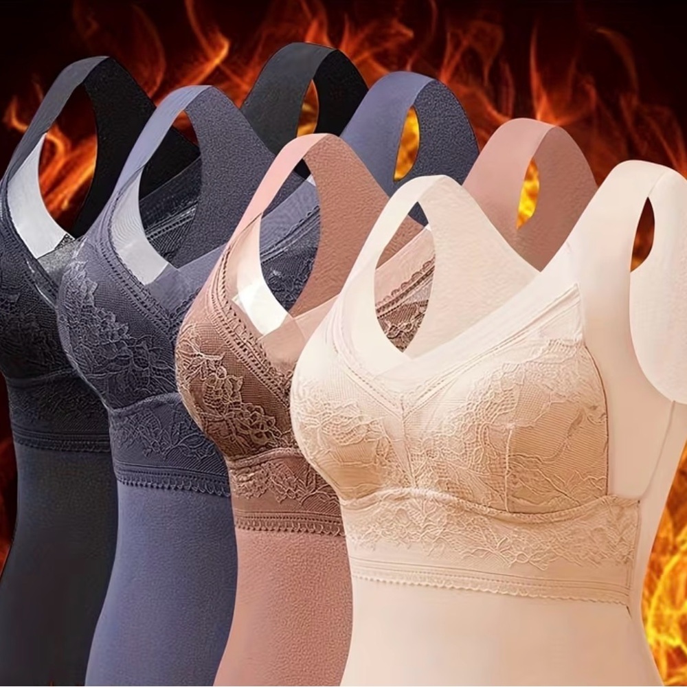 Seamless Lace-Trim Shaping Camisole Bodysuit - Nude, Taupe, Gray, Black